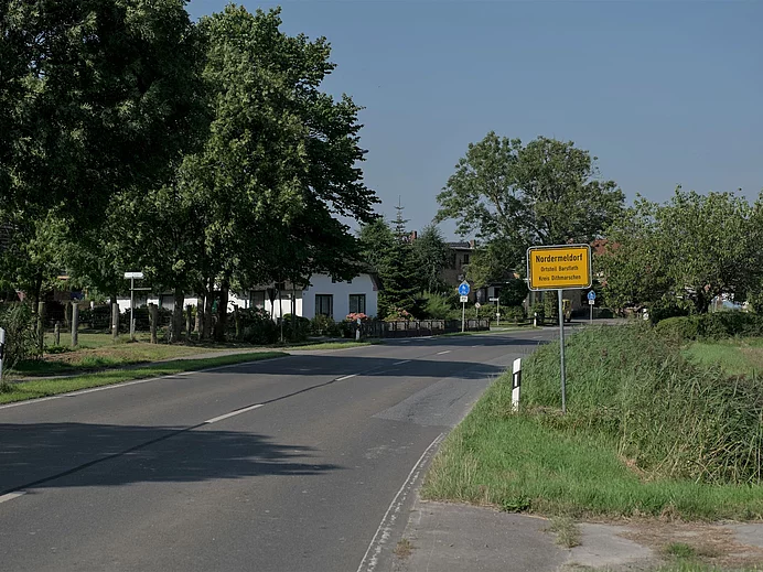 Ortsschild Nordermeldorf