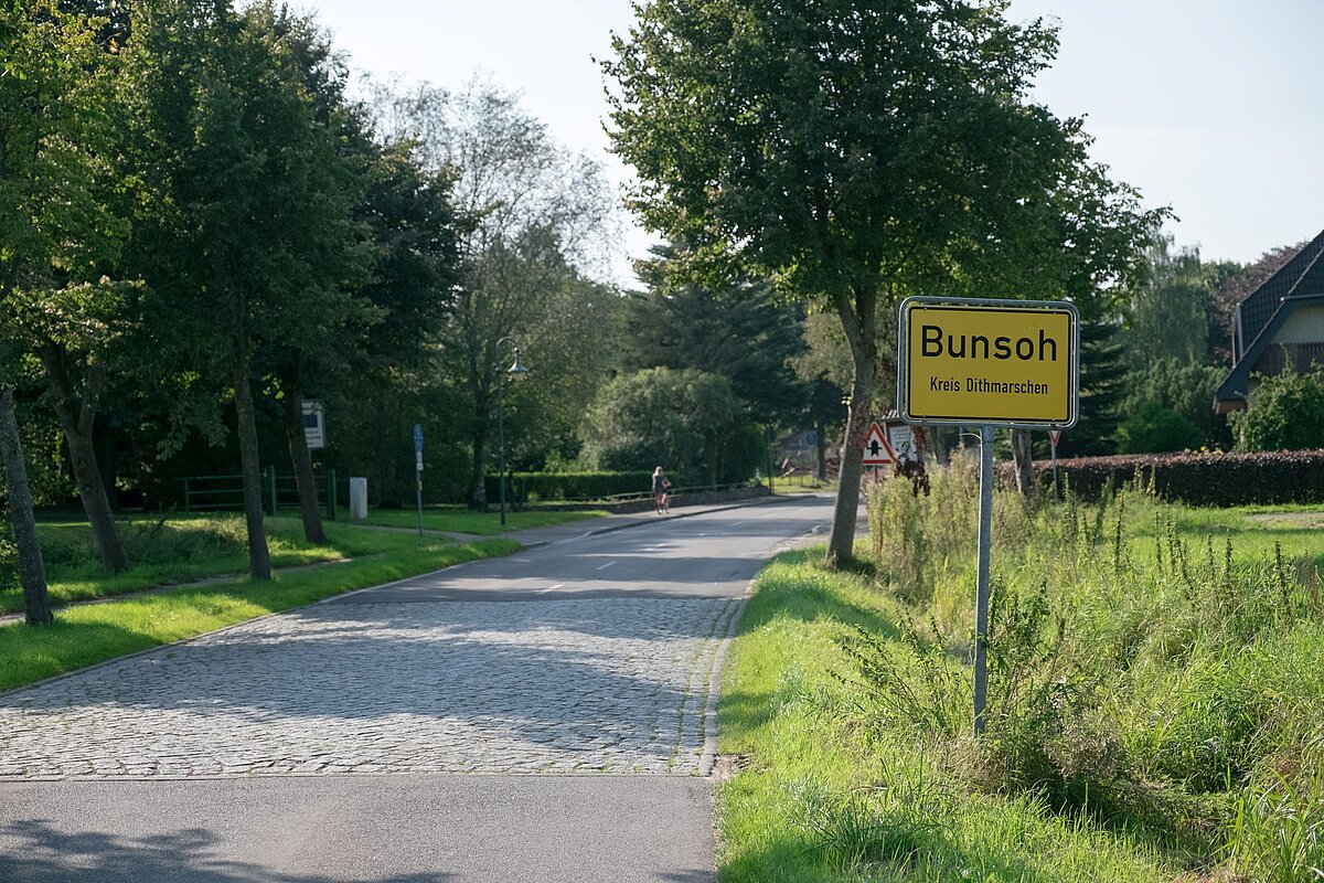Ortseingang Gemeinde Bunsoh