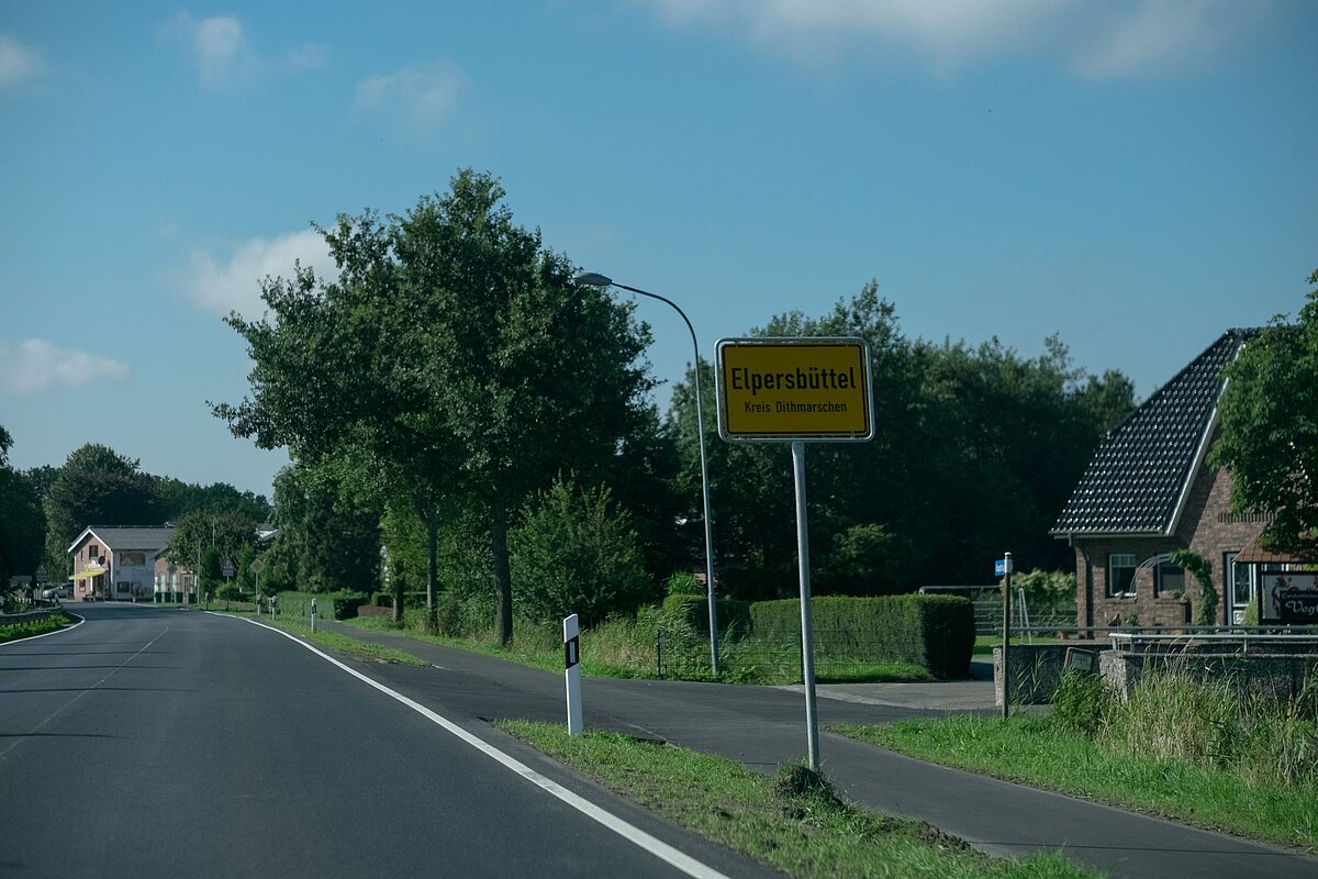 Ortsschild Elpersbüttel Ortsschild Elpersbüttel