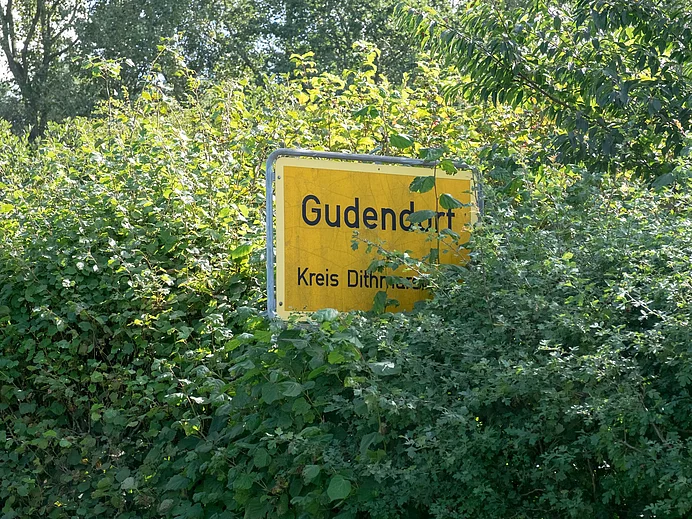 Ortsschild Gudendorf Ortsschild Gudendorf