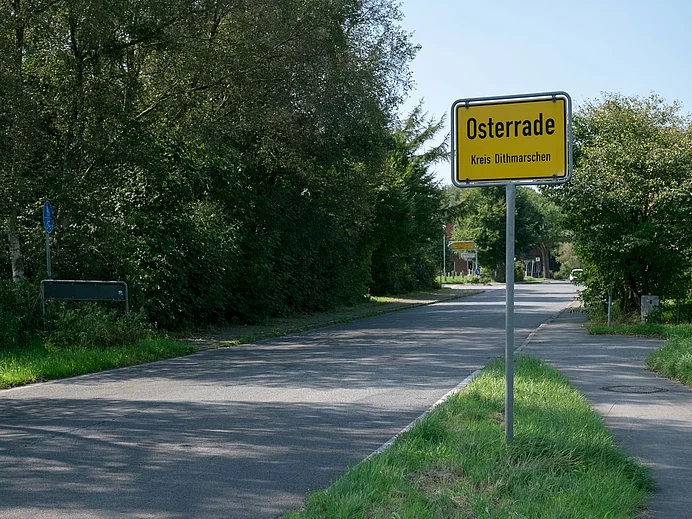 Ortsschild Osterrade