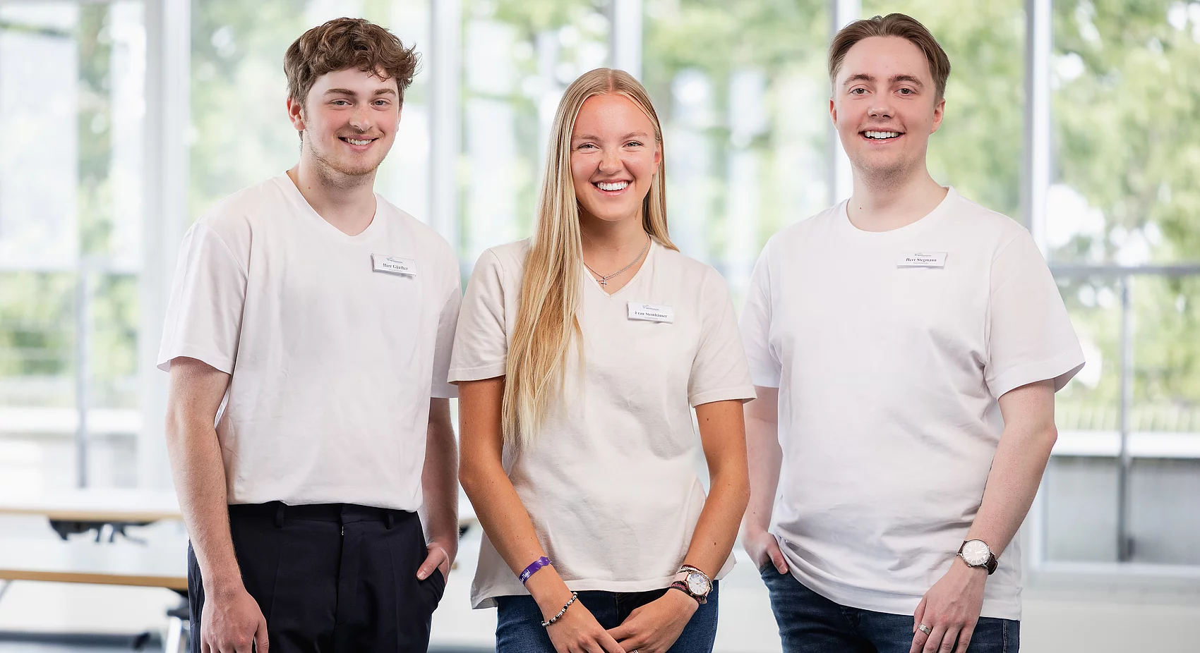 Marc, Lisa und Paul , Auszubildende des Amtes Mitteldithmarschen