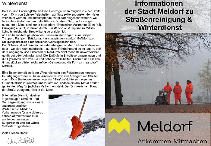 Informationen zu Strassenreinigung und Winterdienst