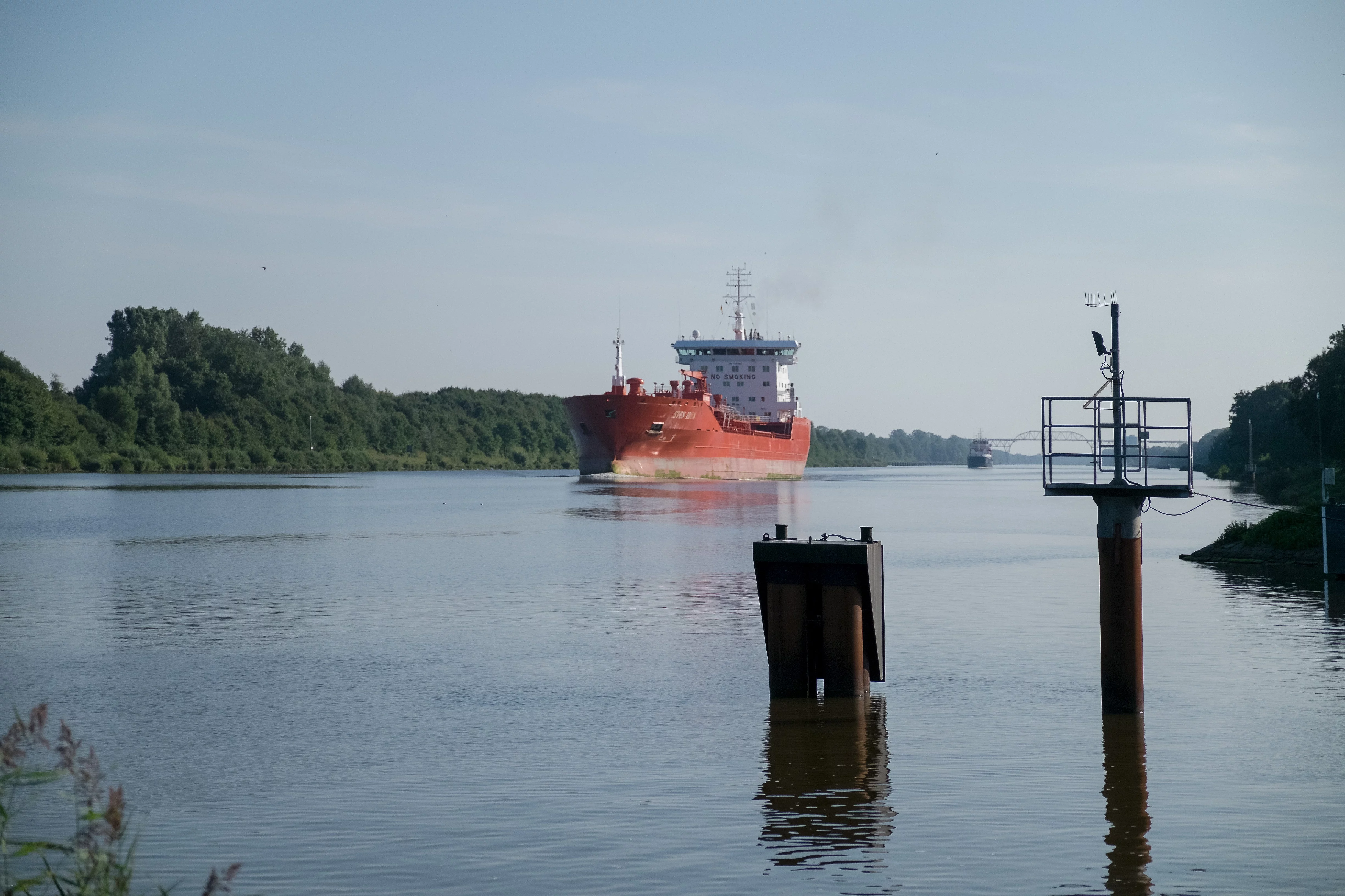 Schiff auf dem Nord-Ostsee-Kanal